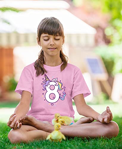 Image of Unicorn Birthday Shirts for Toddler Girls Outfit 7th 8th Shirt Seven Eight Year Old