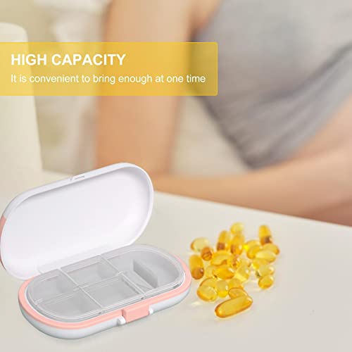 Caixa de comprimidos 4/6 grades | Dispensador organizador de vitaminas portátil para medicamentos |