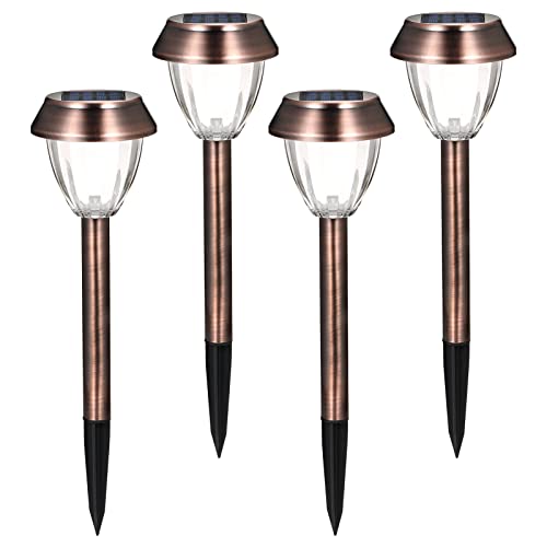 4 PCS Energia Solar LEDs Luz de Gramado Pico Lâmpada Controle de Luz Sensível/ Resistência à Água IP