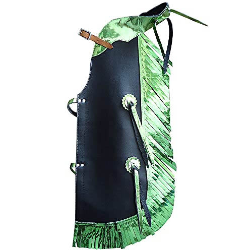 HILASON Western Leather Kids Junior Youth Pro Rodeo Bull Riding Chaps