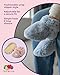 Fruit of the Loom Cozy Thermal Wrap Booties with Non-Slip Grips for Baby & Toddler Girls, Boys, Unisex - Pink (0-6 Months)