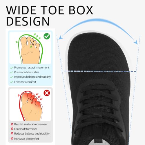 Image of Women Wide Toe Commute Walking Shoes Lace Up Size 6-11 US