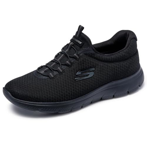 Skechers womens Summits Sneaker, Black, 8.5 US - image 1