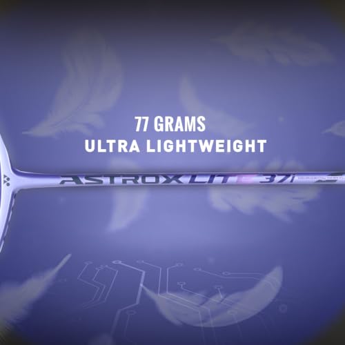 Image of Yonex Graphite Strung Badminton Racquet Astrox Lite 37i (G4, 77 Grams, 30 lbs Tension, Purple)