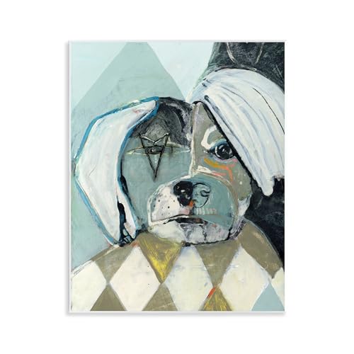 Stupell Abstract Dog Face Wall Plaque Stacy Milrany 11x14