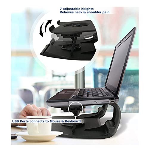 Laptop-Cooling-Computer-Holder-Riser-Stand-with-Pad-Fan-and-7-Adjustable-Angles-USB-Port-Wide-Compatibility-for-Home-Office-College
