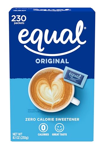 EQUAL Original 0 Calorie Sweetener Sachets, 230 Count, FFAD679