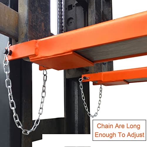 Kftrocks 82'' Forklift Pallet Fork Extensions, 82'' X 5.5'' X 5/16'' (L X W X Thickness), A Pair Of Fork Extensions For Forklifts And Tractors, Heavy Duty For Warehouse & Construction Sites #TOP5