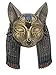 Bastet Mask Egyptian Wall Plaque Sculpture