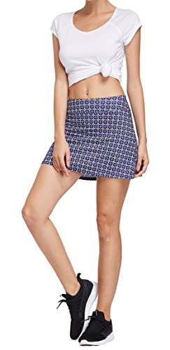 Cityoung Women's Tennis Skirt Pleated Athletic Skort with 3 Pockets for Golf Running Workout Sports l p_xjpl