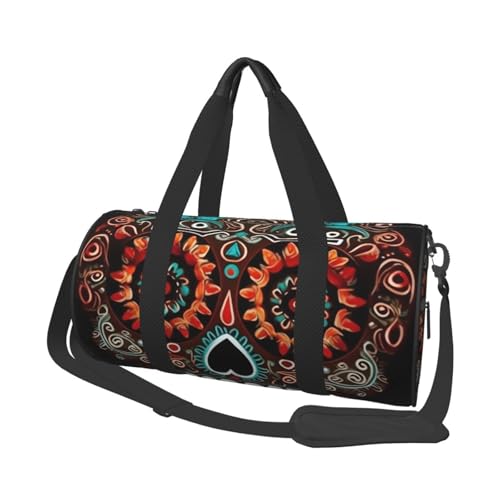 Travel Duffel Bag Lightweight Carry On Weekender Overnight Bags Sugar Skulls Day of the Dead Sports Tote Gym Backpack with Adjustable Strap Hospital Bags Foldable Luggage Bag for Women Men