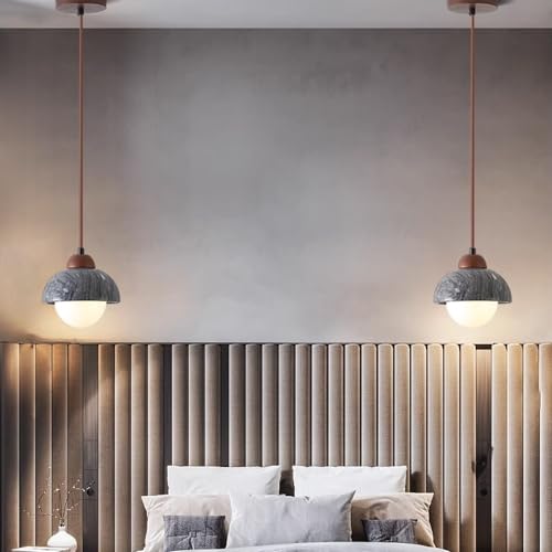 Lustre en Pierre Naturelle pour Chambre et Rénovation de Plafond Rustique