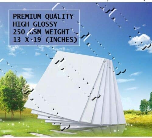 Gogoart - 13" X 19" Premium Quality High Gloss Photo Paper Glossy 250 Gsm Wide Format Inkjet For Epson Canon Hp Printing Sheets (100 Sheets) #TOP28