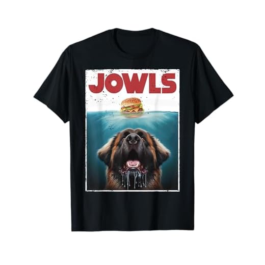 Funny Leonberger Jowls Burger, Gentle Giant Dog Mom, Dog Dad T-Shirt for Men Women Girls Kids