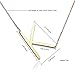 RINHOO Sideways Large Initial Necklace 18k Gold Plated Stainless Steel Big Letter Script Name Monogram Pendant Necklace for Women Gift(from Alphabet 26 A-Z)
