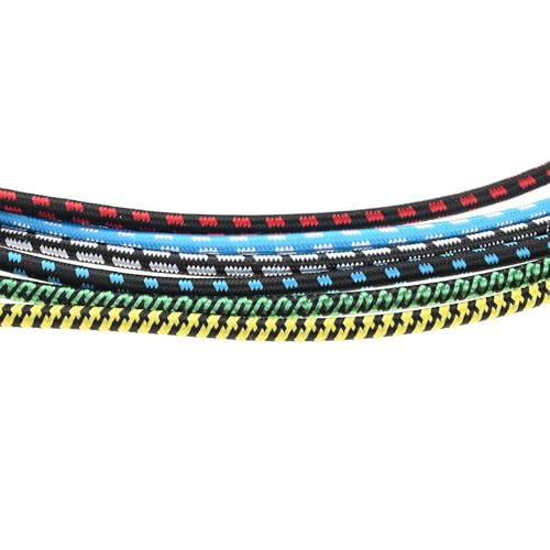 dophee 6 Pack 10 ft Guitar Instrument Cable 1/4 Inch Electric Instrument Bass AMP Cord for Electric Giitar Piano Keyboard Mixer Amplifier Speaker(Multicolored)