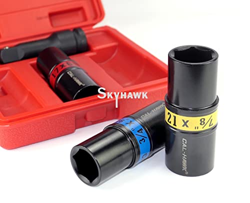 Cal-Hawk 4 Pc. 1/2" Drive Flip Impact Socket Set #TOP2