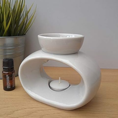Escential Living Elegance Ceramic Burner Grey 15cm Cover