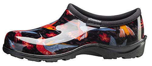 Sloggers Women's Waterproof Rain Garden Shoe Comfort Insole, Hummingbirds Red, Size 10, Style 5117Humrd10 #TOP1