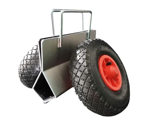 Systafex Plattenklemmwagen Plattenroller Plattenwagen Luftreifen mit Kunststofffelge Tragfähigkeit bis 300kg Klemmbreite 0-110mm Filzeinlage