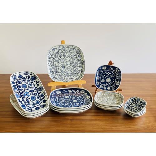 [波佐見焼]フラワーパレード パーティセット 24点セット 小皿 マグカップ 食器 皿 [和山] [WB118]