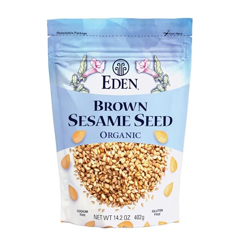 Eden Organic Brown Sesame Seed, Unhulled & Raw, 14.2 oz