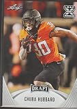 2021 Leaf Draft #16 Chuba Hubbard Oklahoma State Cowboys XRC (RC - Rookie Card) NFL Football Card NM-MT