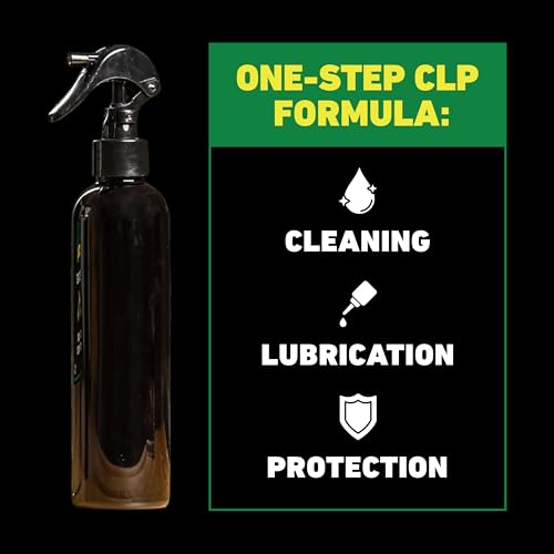 Image of Clenzoil Field & Range Gun Oil CLP - 1 Gallon Plastic Jug with 2 Spray Bottles & Funnel | Firearm Cleaning & Maintenance Oil | 3-in-1 Cleaner, Lubricant & Conditioning Formula for All Firearms