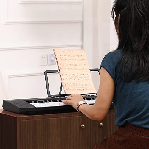 Asmuse Electronic Keyboard Piano, 61-Key Electric Piano With Mic And Sheet Music Stand [Can Use 1.5V Batteries & 3.5Mm Earphone] For Beginners, Adults, Kids And Professional Creators #TOP6
