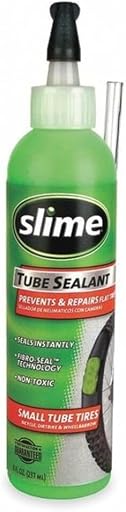 Slime 10003 Bike Tube Puncture Repair Sealant, Prevent and Repair, Suitable for All Bicycles, Non-Toxic, Eco-Friendly, 8oz Bottle