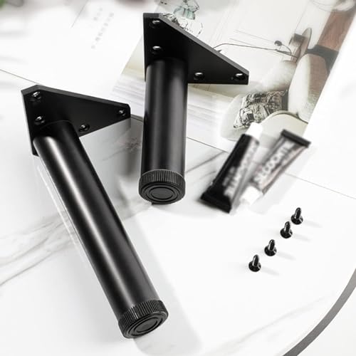 4 patas ajustables para muebles, patas de aluminio para muebles, patas de soporte para gabinete de baño, patas de sofá de metal pulido para mesa, armario, sofá, silla