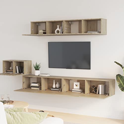 Meuble bas flottant pour optimiser l'espace TV du salon moderne - 4