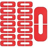 Mxxipp 30pcs Nail Polish Protectors, Self- Adhesive Gel Finger Cuticle Protection Tape, U-Shape Finger Shields Stickers for Nail Art Painting- Red