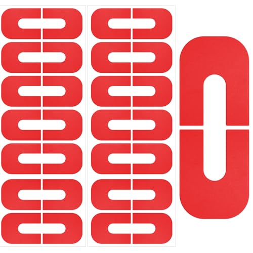 Mxxipp 30pcs Nail Polish Protectors, Self- Adhesive Gel Finger Cuticle Protection Tape, U-Shape Finger Shields Stickers for Nail Art Painting- Red