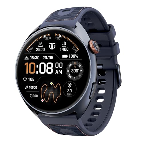 Titan Celestor 2.0 Smartwatch with 1.43" inch AMOLED Display, Dual Band GPS, ABC, Offline Maps, 5 ATM, Training Load & Readiness, Running Courses, Off