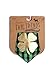 Tail Trends St. Patricks Day Dog Bandanas with Lucky Gold Clover for Medium to Large Sized Dogs - 100% Cotton (L)