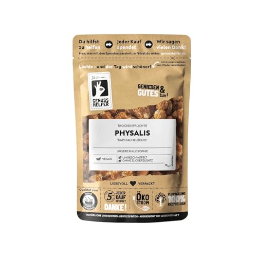 Bremer Gewürzhandel Physalis, getrocknet, ganz, Trockenfrüchte ohne Zuckerzusatz & ungeschwefelt, 150g