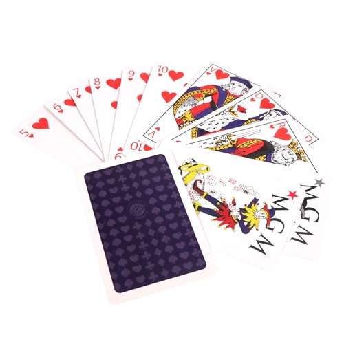 MGM GAMES - 2 jeux de cartes avec 54 cartes - Rouge et bleu - 144634LINA - Jeu de cartes - Carton - 2 à 6 joueurs - Cartes à jouer - Jeux de société - Jeux de voyage - Belote - Poker - Rami - 8,5 cm x – vue 2
