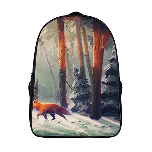 Sac à dos d'école pour la vie quotidienne cartable Fox enfant 3D