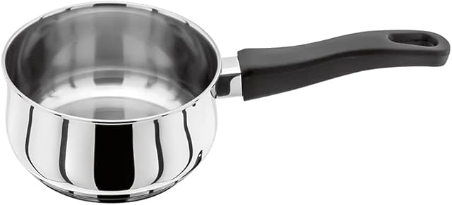 Judge Vista JJ01A Stainless Steel Milk Pan 14cm 900ml Induction Ready, Oven Safe, 25 Year Guarantee