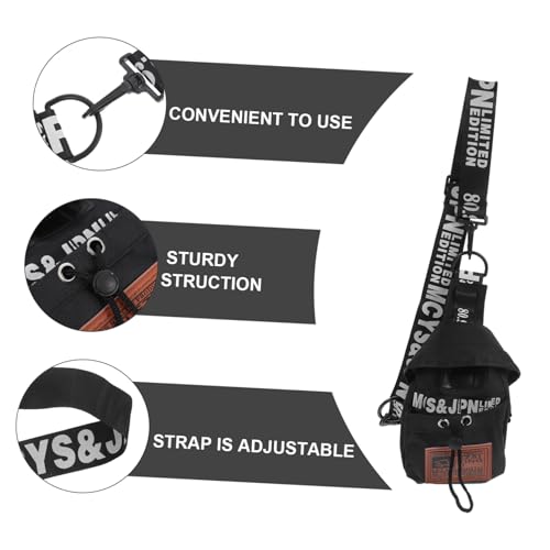 Chest Pack - Vintage Purse for Women, British Style Shoulder Bag, Adjustbale Crossbody Bag, Stylish Hiking Travel Bag 12 x 7 x 20 cm3