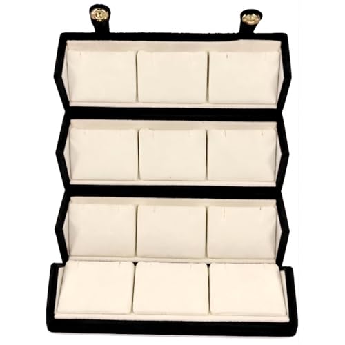 Image of Urban Sprout Earring Organizer Box for Women - Jewelry Box with 12 Pairs of Earrings Storage Organiser for Studs, hoops and Accessories - Gift Box for Women