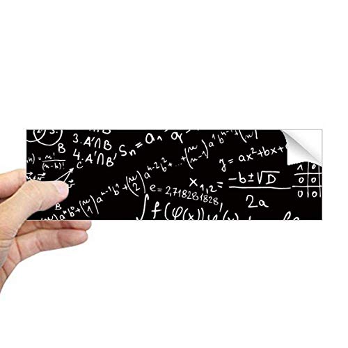 Fórmulas Ciencia adhesivo rectangular para ventana de ordenador portátil y coche