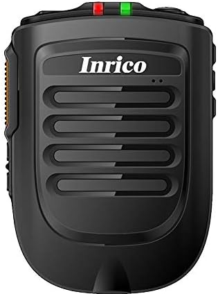 ANYSECU Inrico Wireless PTT Microphone - B01 iOS Version Wireless PTT Button Zello Mic & Speaker for iOS and Android Phone
