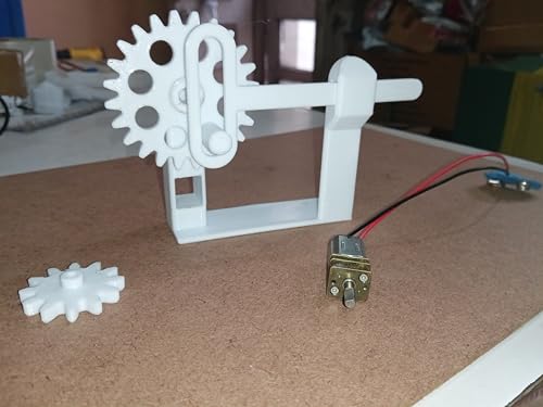 Image of Motorized Rotary Motion to Linear Reciprocating Motion Mechanical Model for School Science Physics /Mechanical Engineering /Teaching Aid /STEM Lab Models
