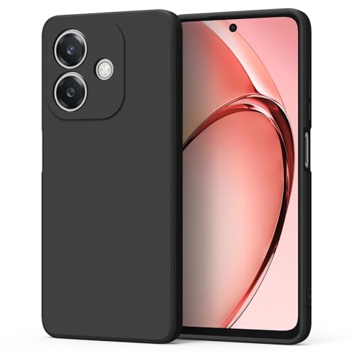 Los 8 mejores móviles por menos de 100 euros en 2025 37 AK Funda para OPPO A40/A40m/A60 5G,Funda de Liquida Silicona con Forro de Microfibra Suave para OPPO A40/A40m/A60 5G(Negro)