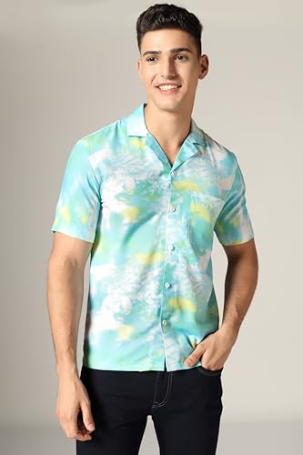 Image of DHRUVI TRENDZ Shirt for Men | Mens Casual Shirt | Men Stylish Shirt | Men Printed Shirt | Men's Regular Fit | Men Formal Shirt | Men's Solid Slim Fit