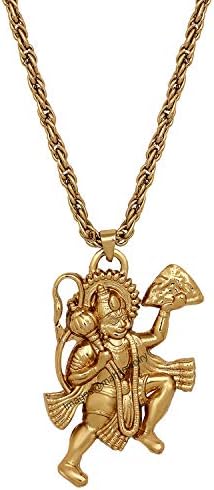 Mahi Bajrangbali Pavanputra Hanuman Pendant with Rope Chain for Men and Women (PAPS1101735PR)