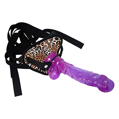 Giovanj Lifelike 9.45 inch Huge Pěggìng Stràp ón Toy with Black Adjustable Belt