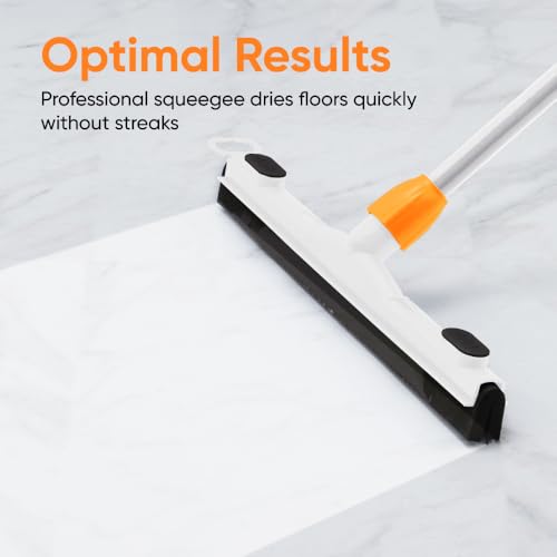 Image of Superio 18 inch Foam Floor Squeegee Head for Concrete, Tile, Laminate, Garage, Bathroom Floor, Window